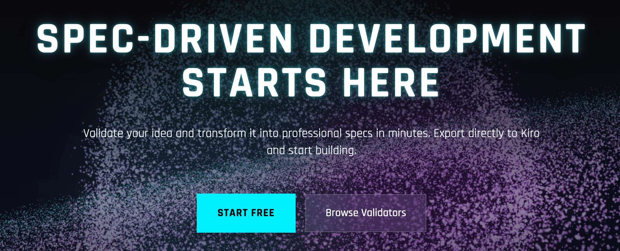 Dashboard preview of the startup idea validator and PRD generator